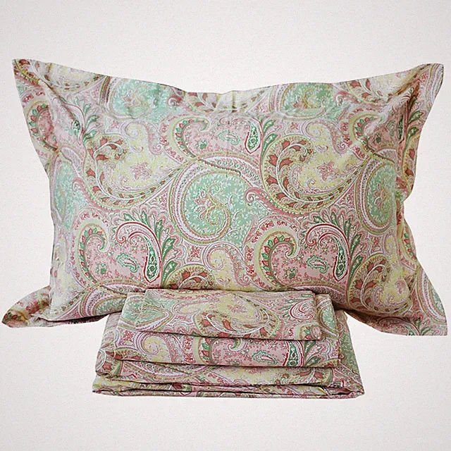 4 Piece Pink Paisley Bed Sheet Set Luxury Bedding Sets Designer Bedding Colle...