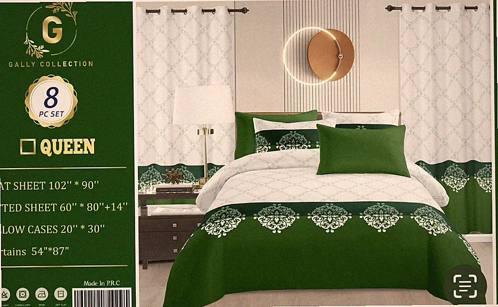 8-pieces Queen Bedding Set Bed Sheet Set