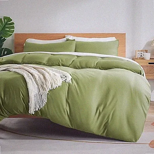 CK Duvet Cover Set, Jersey Knit 3 Pieces Bedding California King Green