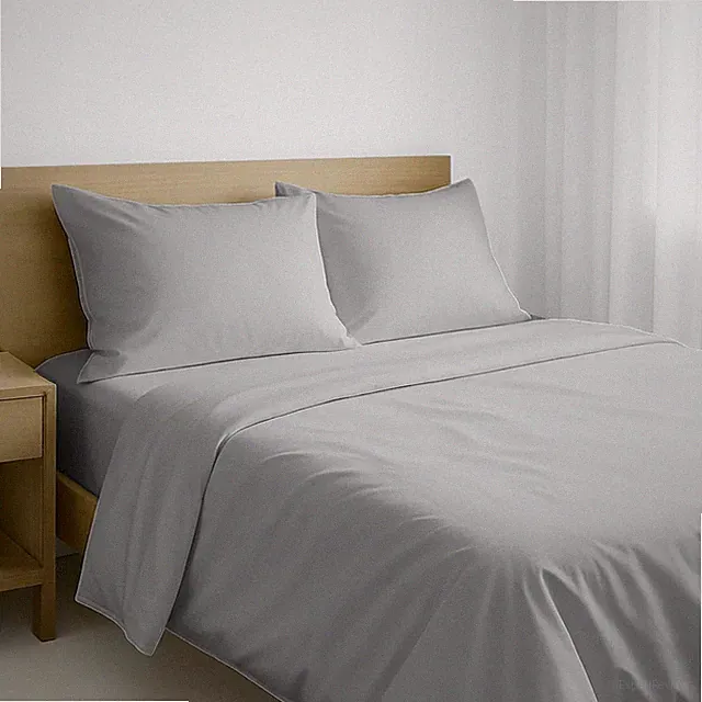 Queen Sheet Set - Natural 100% Cotton Sheets Queen Size Bed Set with Deep Poc...