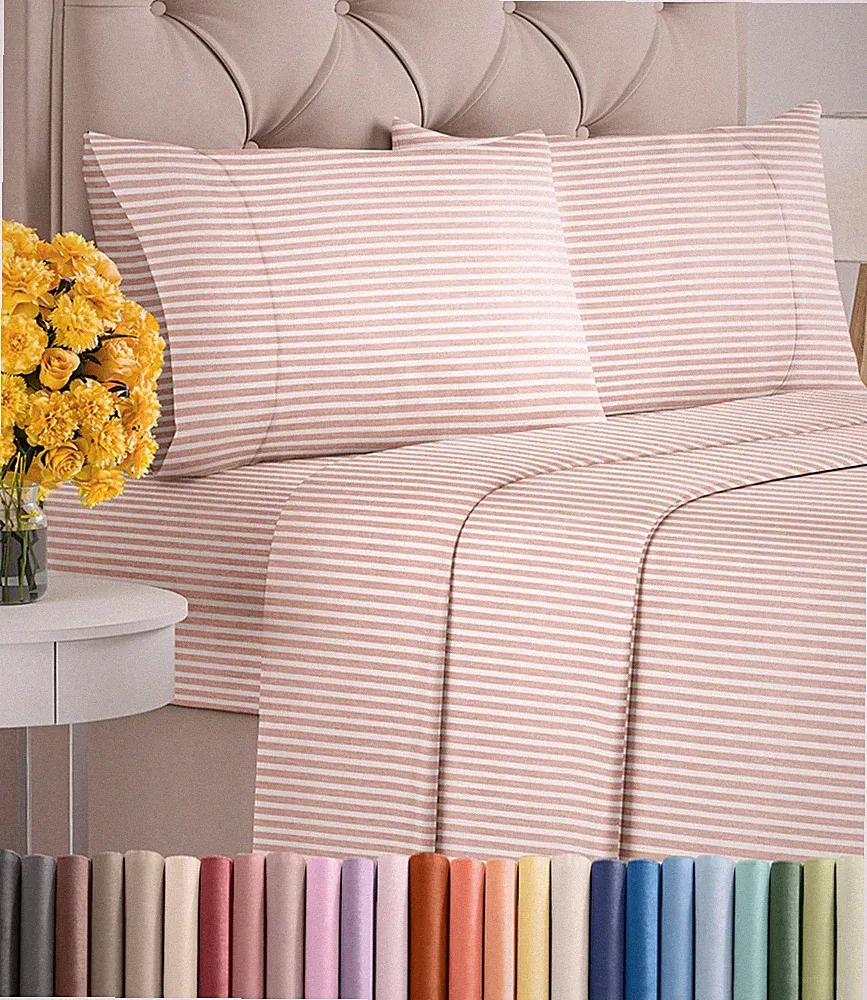 Queen Size 4 Piece Sheet Set - Ultra Soft & Cooling Bed Sheets - Fits 8 Inch...